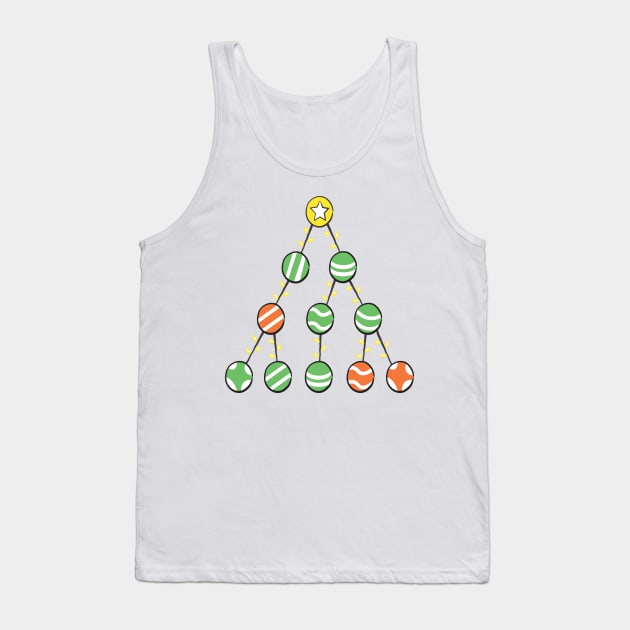 Programmer Christmas Tree - Funny Programming Jokes - Light Color Tank Top by springforce